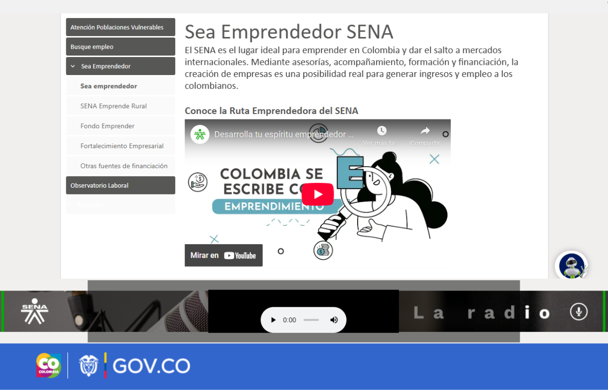 sea emprendedor sena